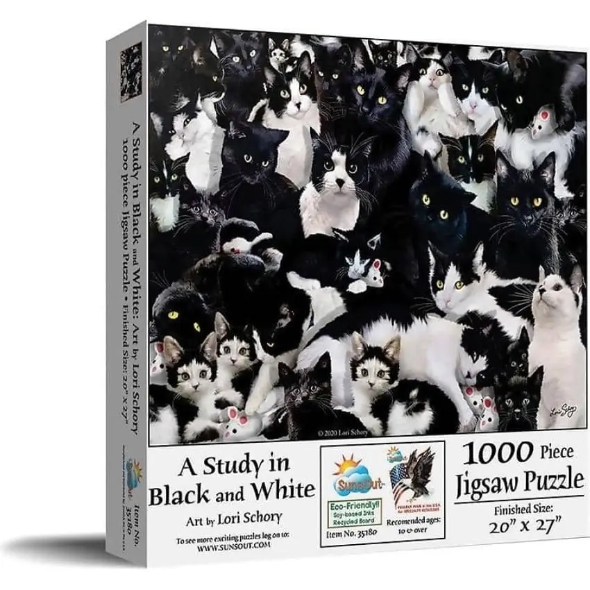 Sunsout - A Study In Black & White By Lori Schory - Jigsaw Puzzle 1000pc