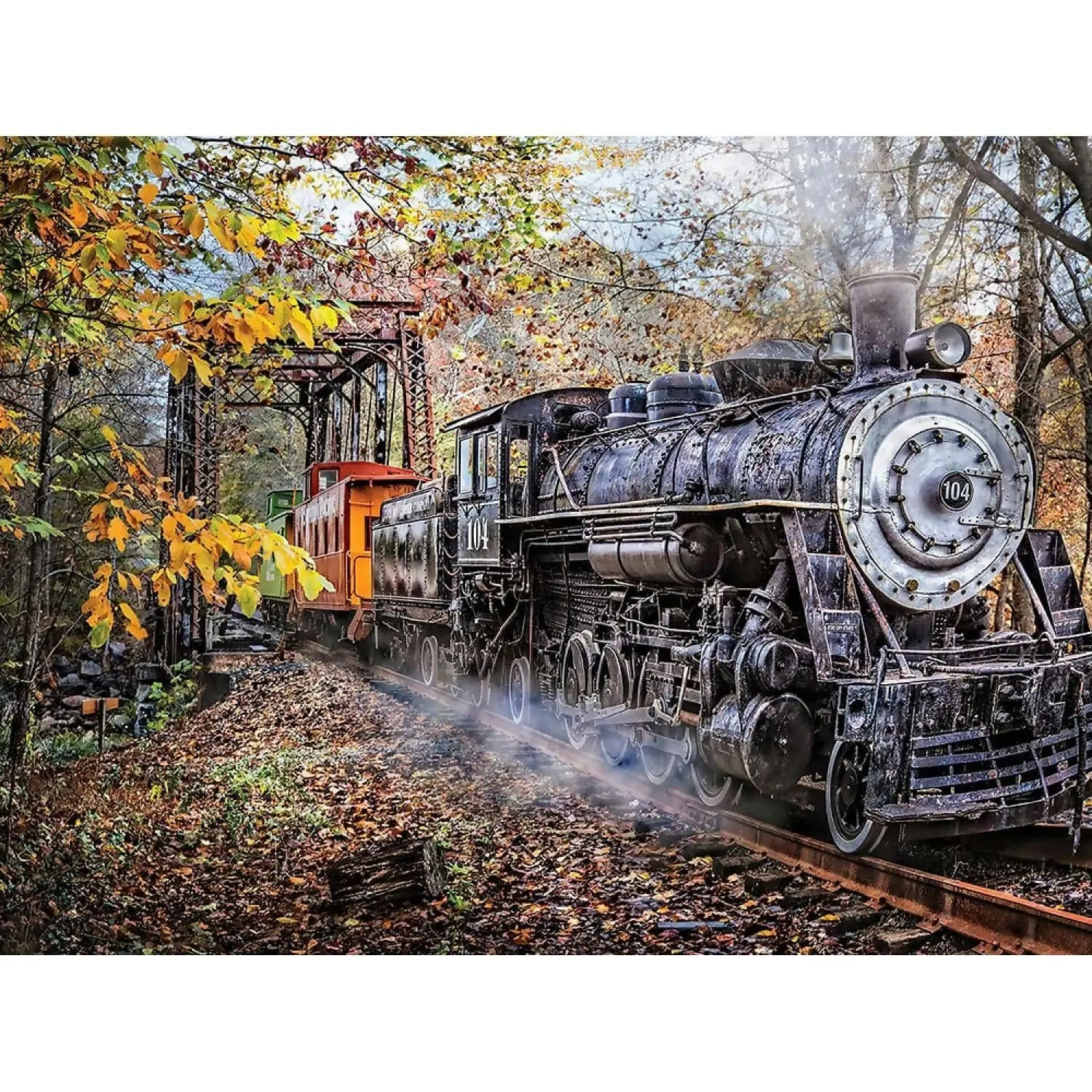 Sunsout - Trains Coming - Jigsaw Puzzle 1000pc