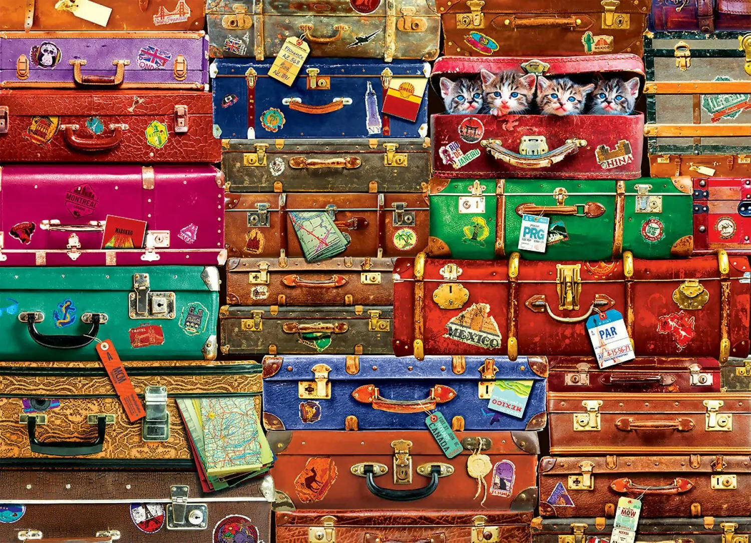 Eurographics - Travel Suitcases - Jigsaw Puzzle 1000 Pieces