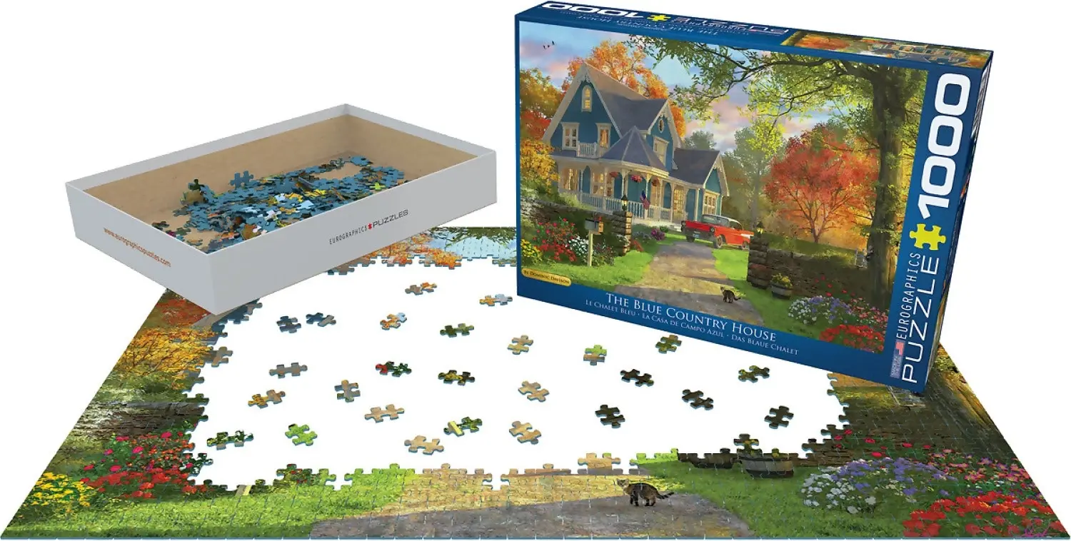 Eurographics - The Blue Country House By Dominic Davison - Jigsaw Puzzle 1000pc