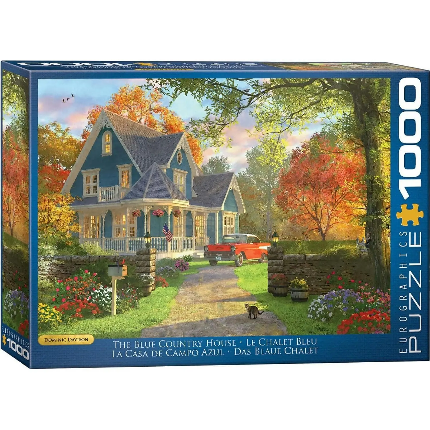 Eurographics - The Blue Country House By Dominic Davison - Jigsaw Puzzle 1000pc