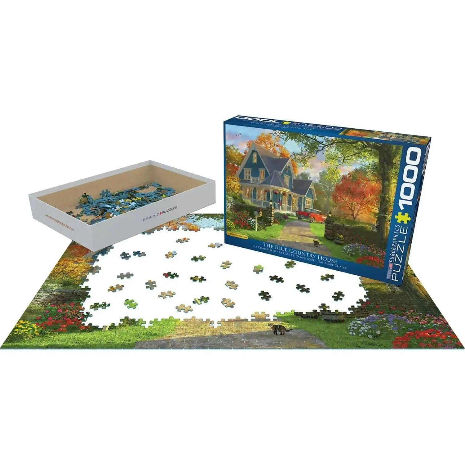 Eurographics - The Blue Country House By Dominic Davison - Jigsaw Puzzle 1000pc