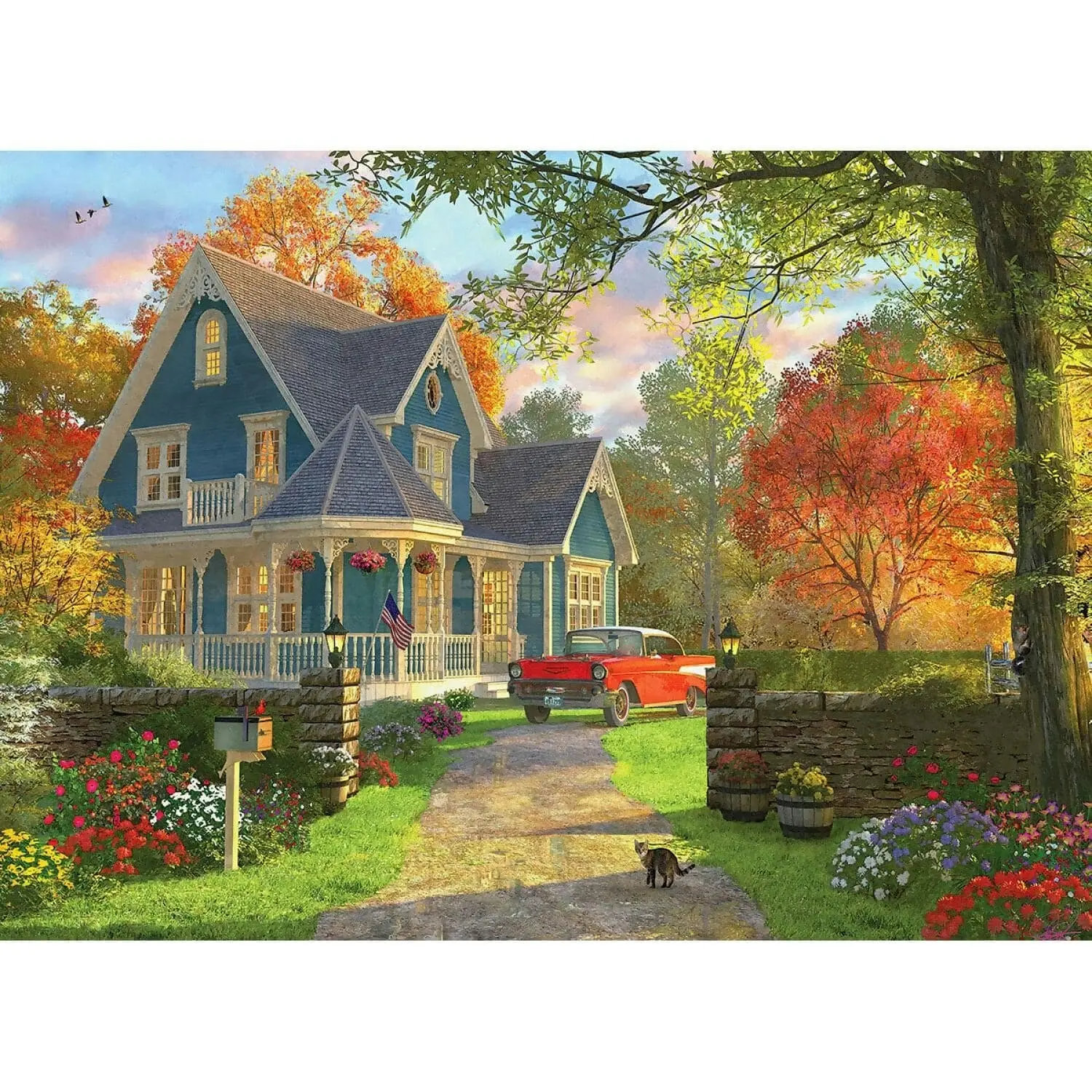 Eurographics - The Blue Country House By Dominic Davison - Jigsaw Puzzle 1000pc