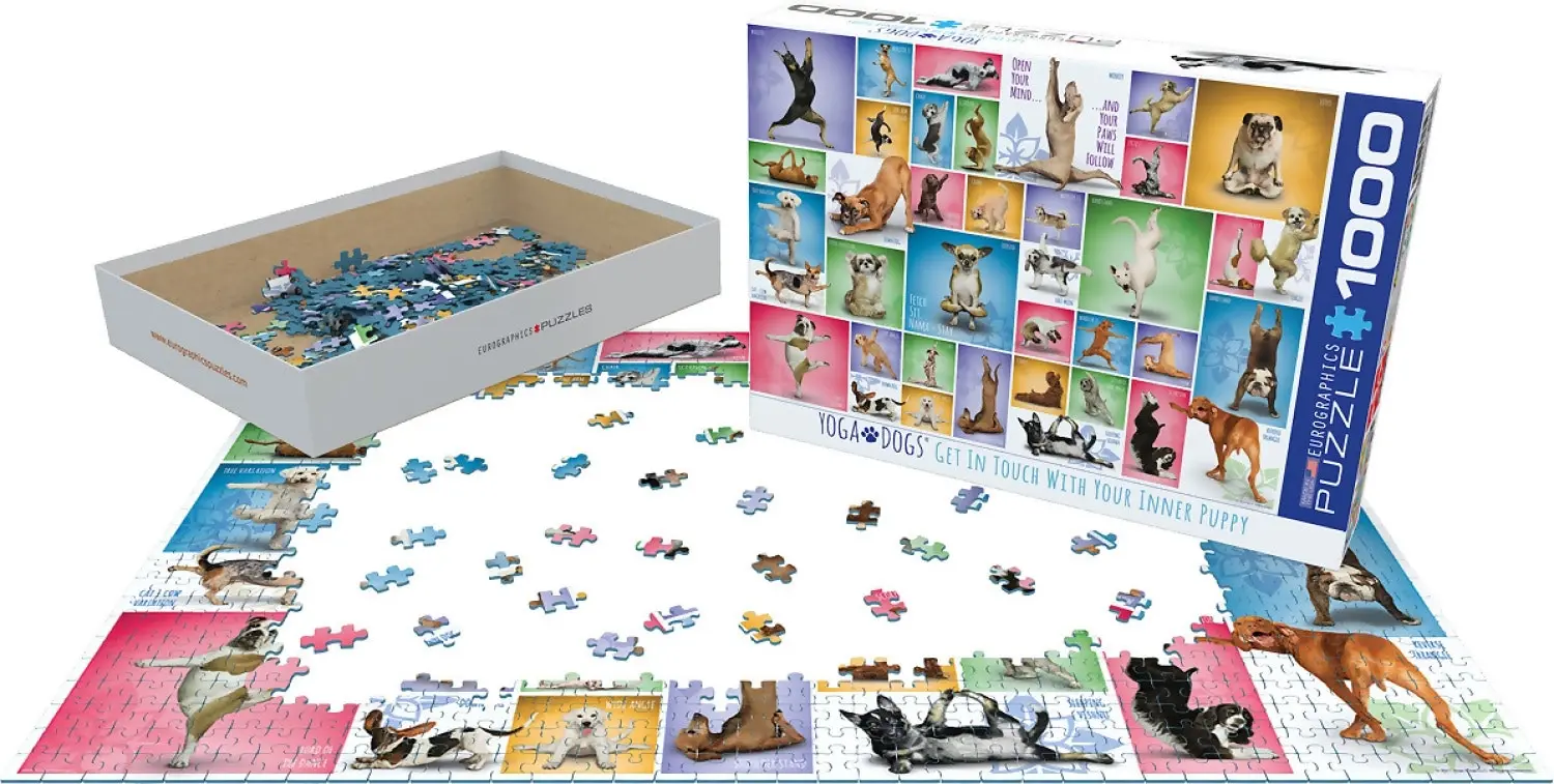 Eurographics - Yoga Dogs - Jigsaw Puzzle 1000pc