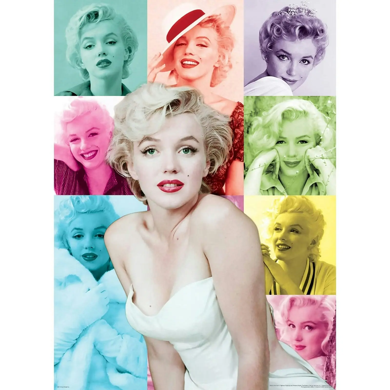 Eurographics - Marilyn Monroe Color Portraits - Jigsaw Puzzle 1000pc