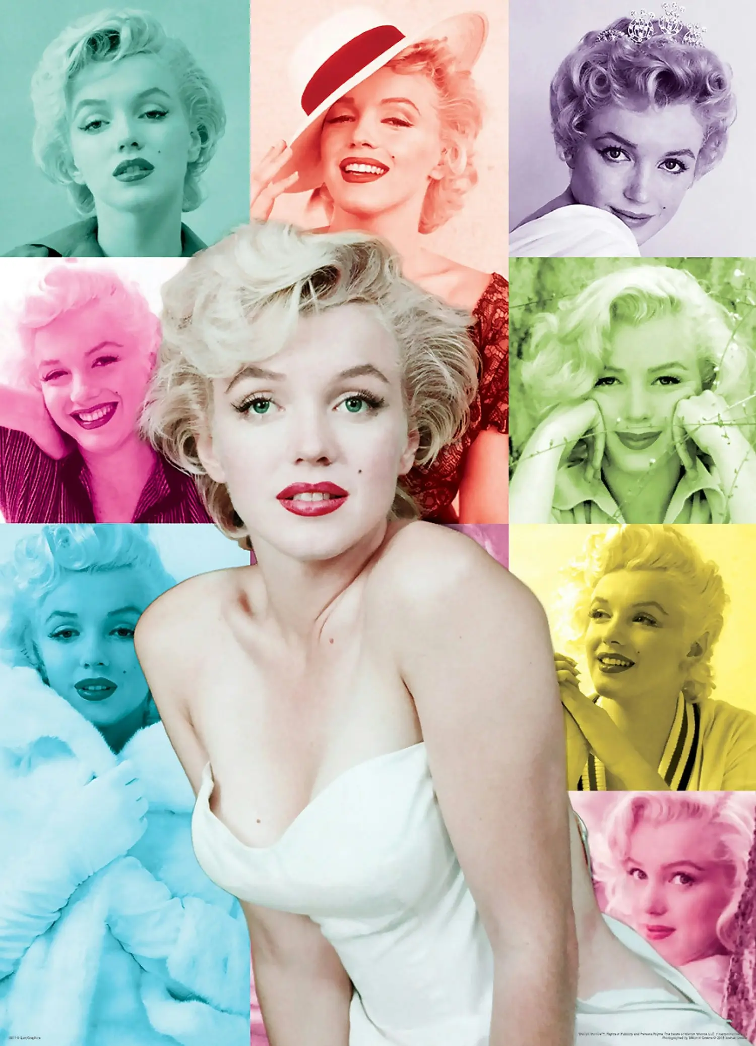 Eurographics - Marilyn Monroe Color Portraits - Jigsaw Puzzle 1000pc