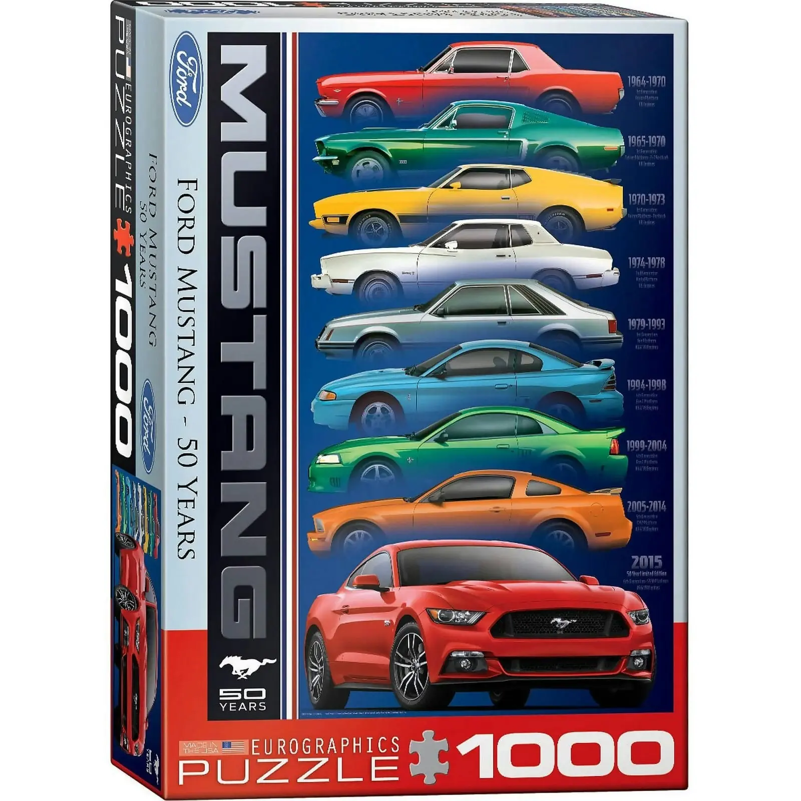 Eurographics - Ford Mustang 50 Years - Jigsaw Puzzle 1000pc