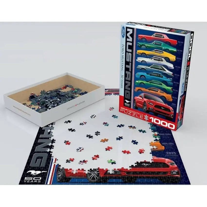 Eurographics - Ford Mustang 50 Years - Jigsaw Puzzle 1000pc