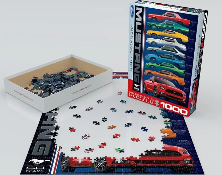 Eurographics - Ford Mustang 50 Years - Jigsaw Puzzle 1000pc