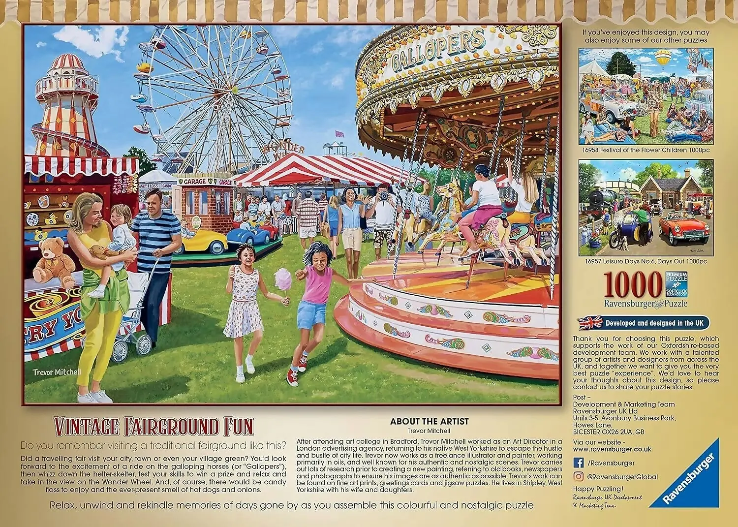 Ravensburger - Vintage Fairground Jigsaw Puzzle 1000 Pieces