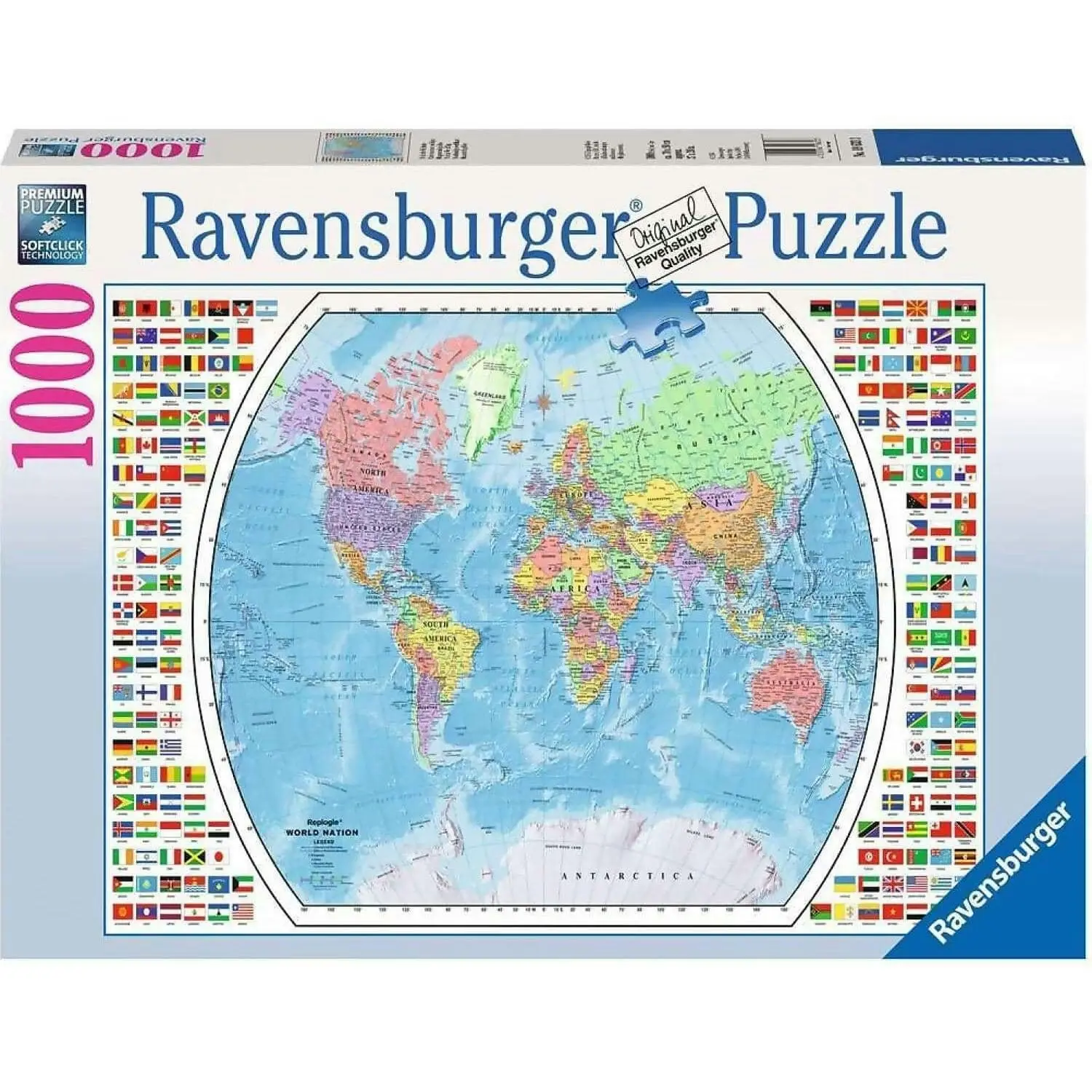 Ravensburger - Political World Medium Jigsaw Puzzle 1000 Pieces