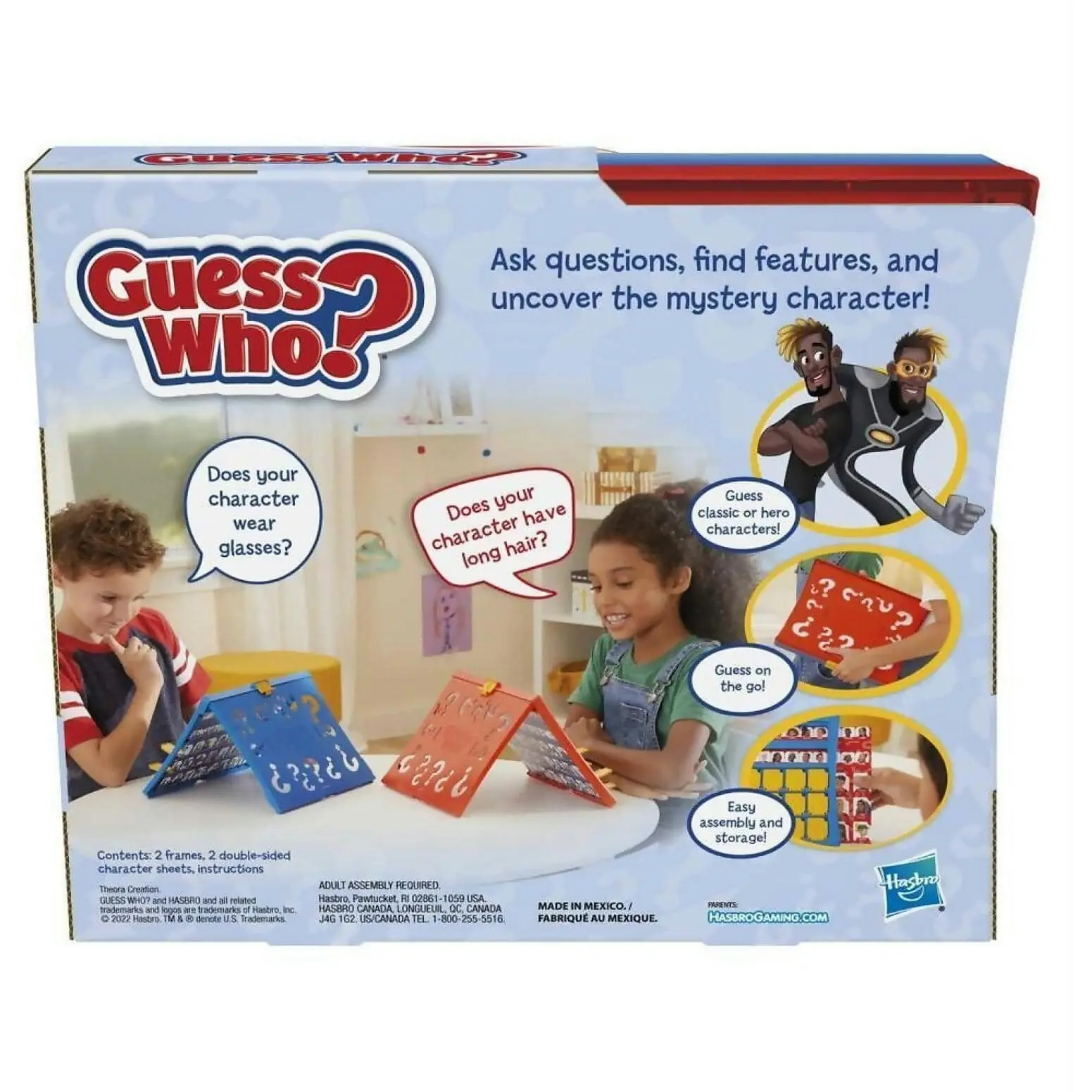 Hasbro - Guess Who? Original Guessing Game Board Game For Kids Ages 6 And Up For 2 Players