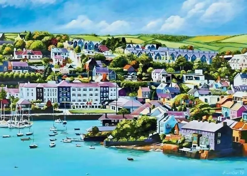 Ravensburger - Kinsale Harbour Ireland Jigsaw Puzzle 1000 Pieces