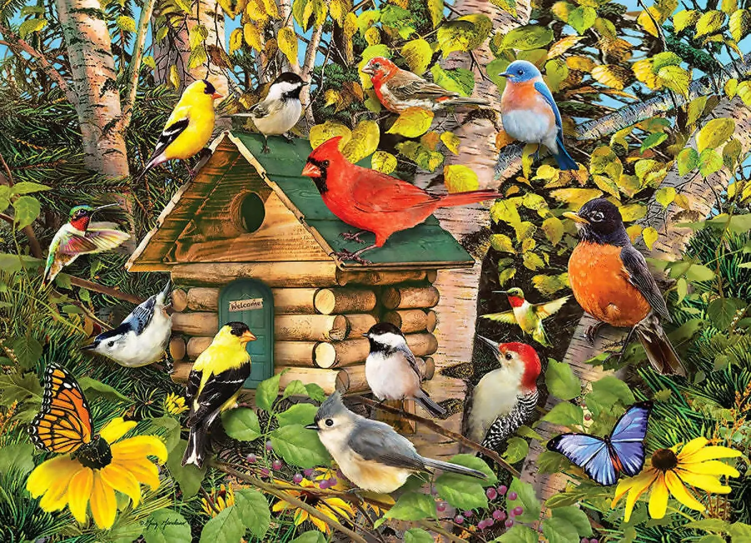 Cobble Hill - Bird Cabin - Jigsaw Puzzle 1000pc