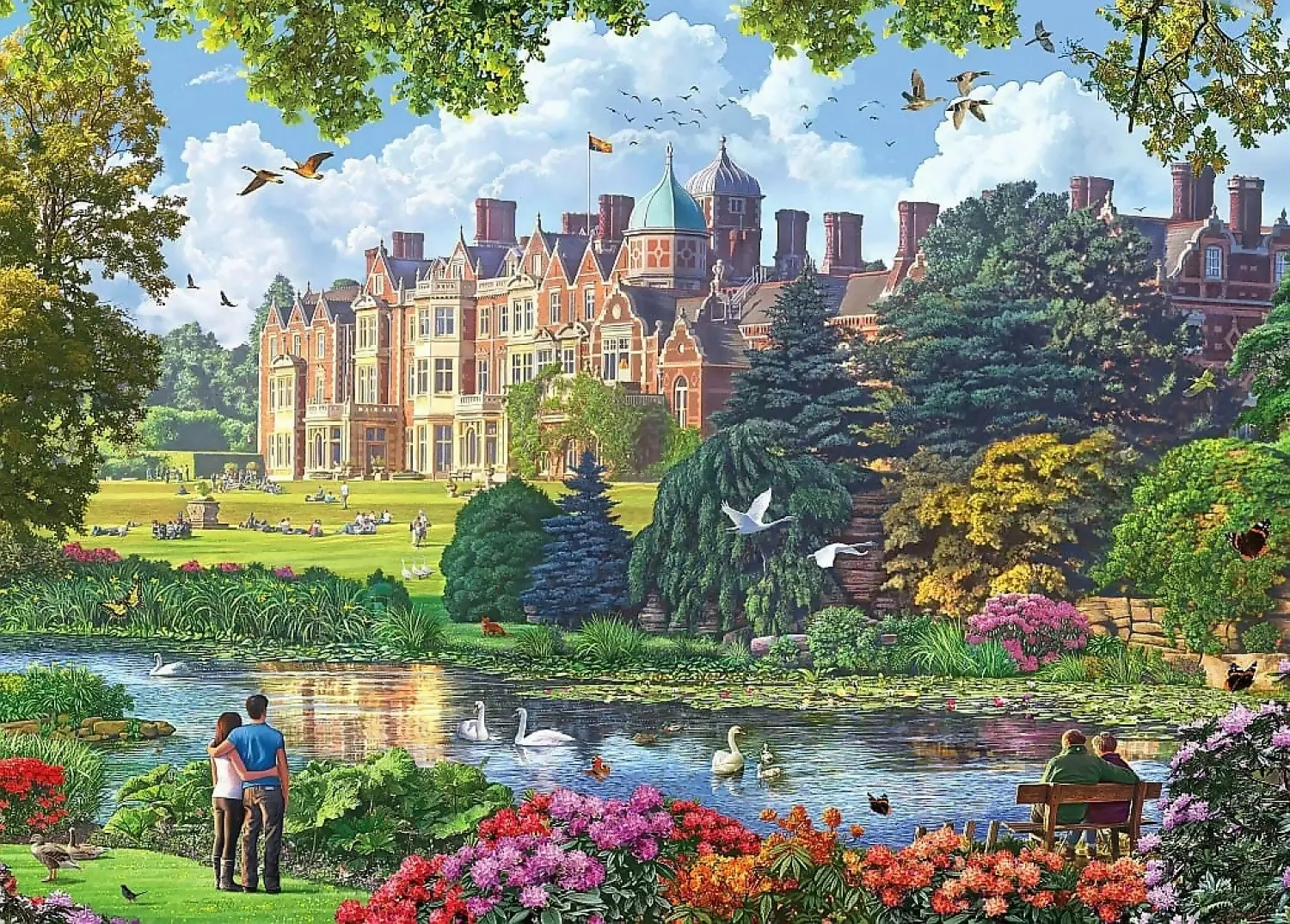 Holdson - Royal Residence Sandringham - Jigsaw Puzzle 1000 Pieces