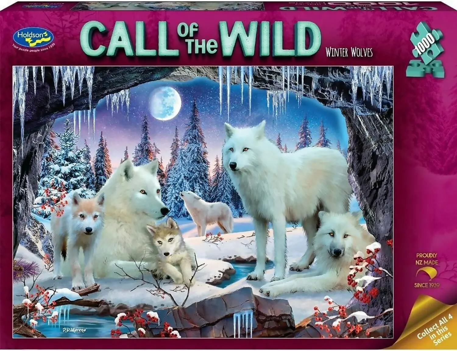 Holdson - Call Of The Wild Winter Wolves Jigsaw Puzzle 1000 Pieces