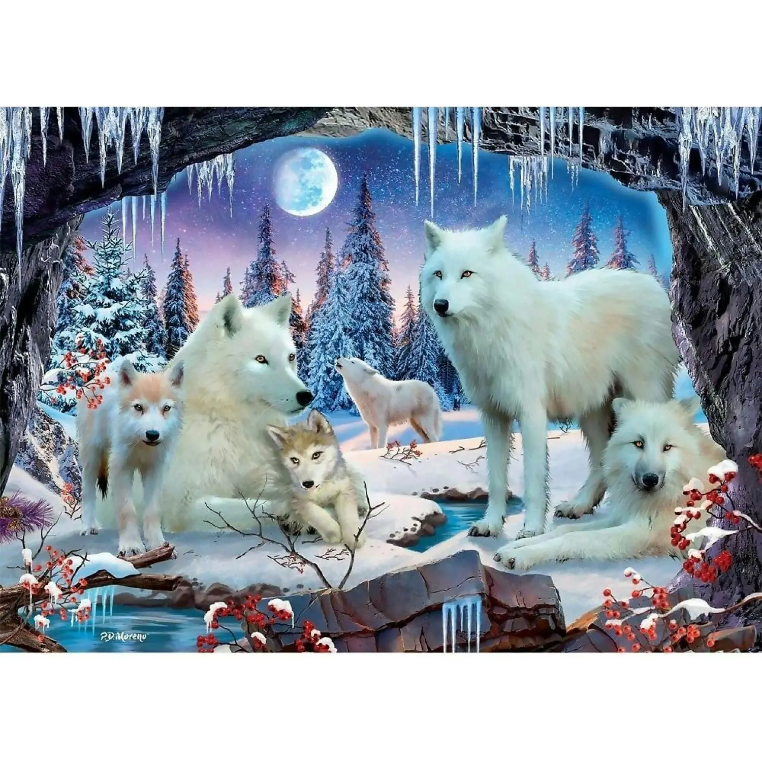 Holdson - Call Of The Wild Winter Wolves Jigsaw Puzzle 1000 Pieces