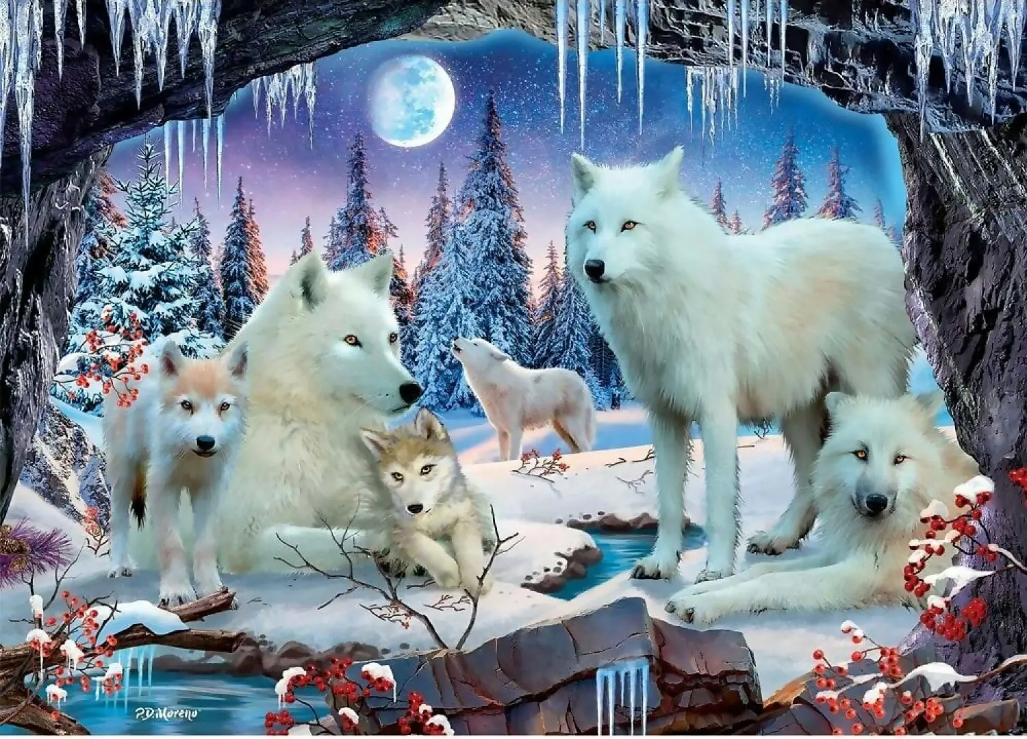 Holdson - Call Of The Wild Winter Wolves Jigsaw Puzzle 1000 Pieces