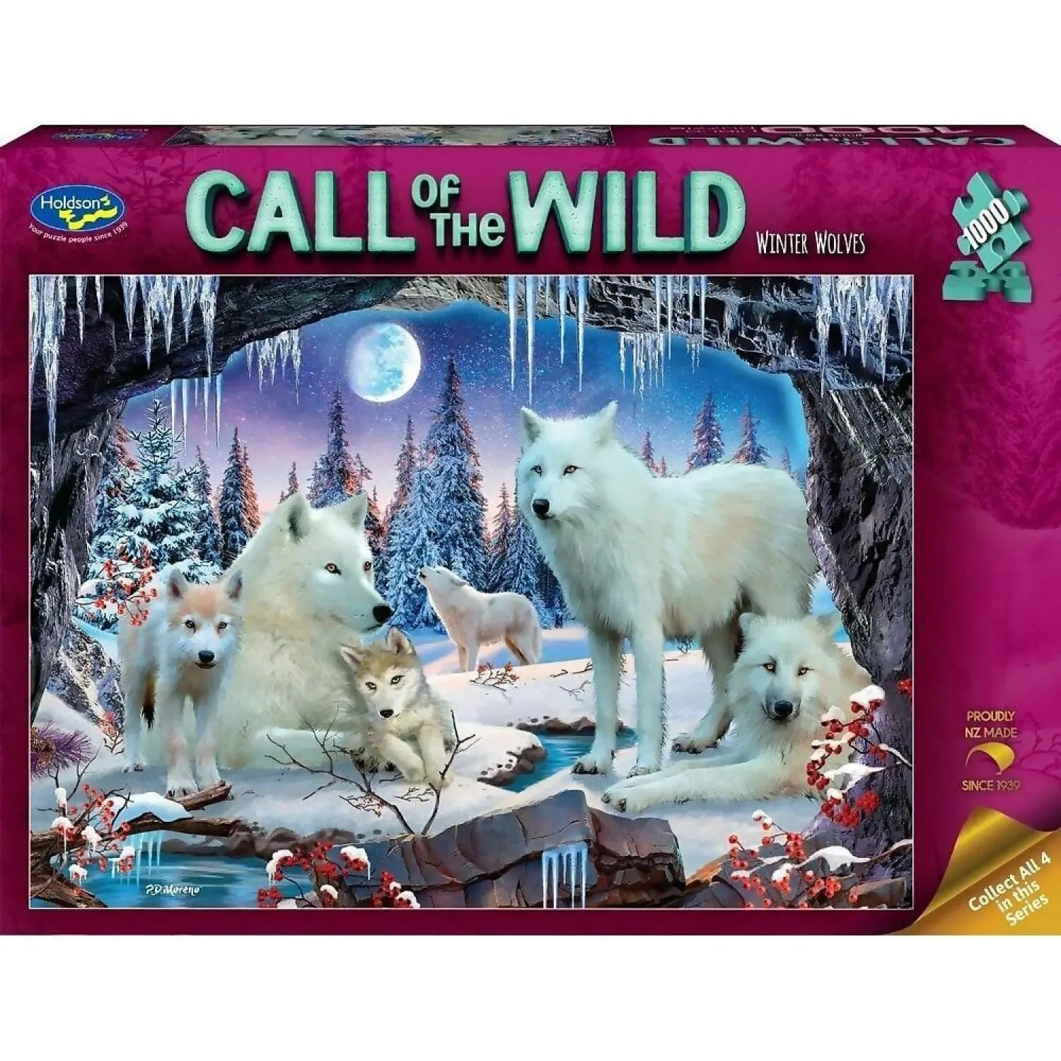 Holdson - Call Of The Wild Winter Wolves Jigsaw Puzzle 1000 Pieces