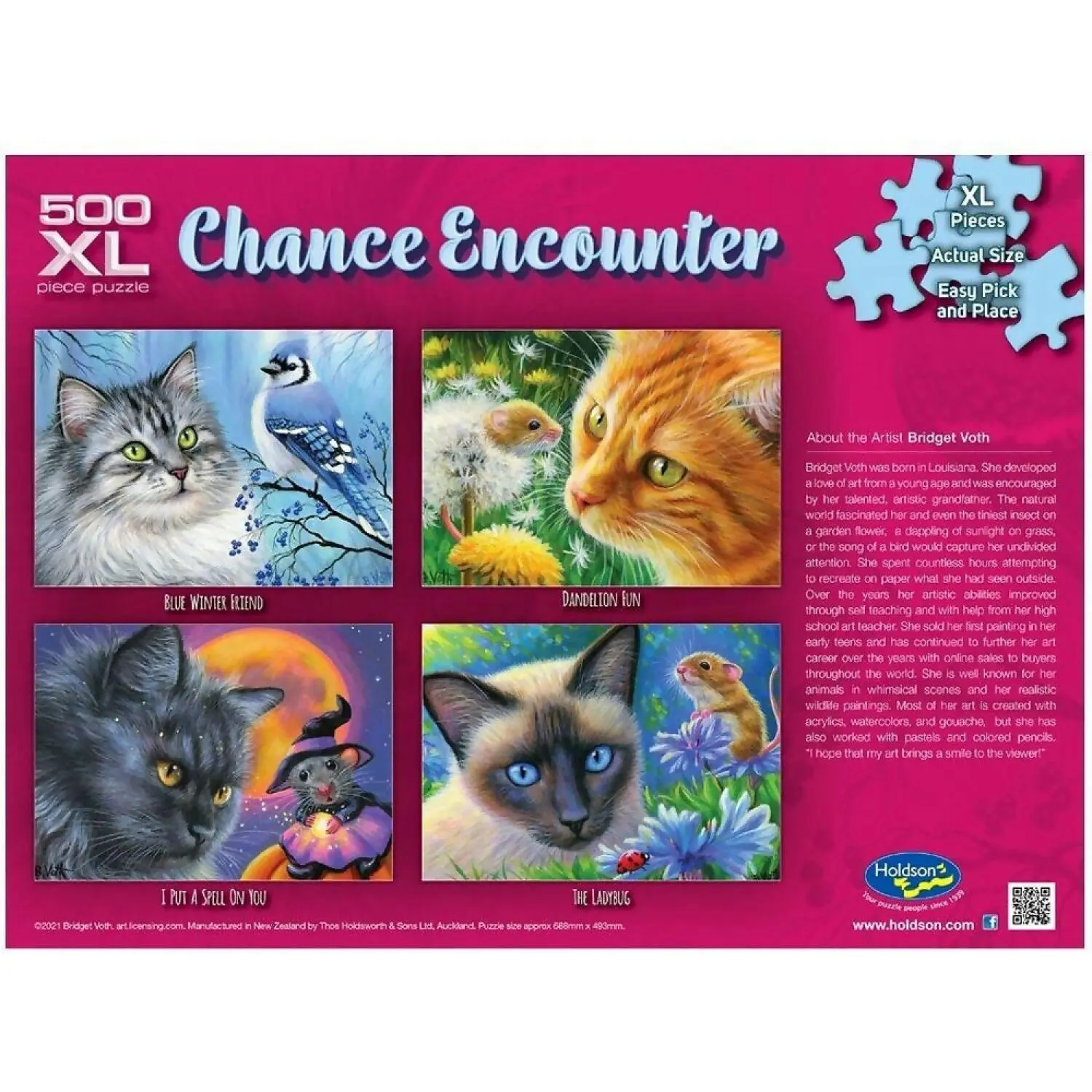 Holdson - Chance Encounter Blue Winter Friend Jigsaw Puzzle 1000 Pieces