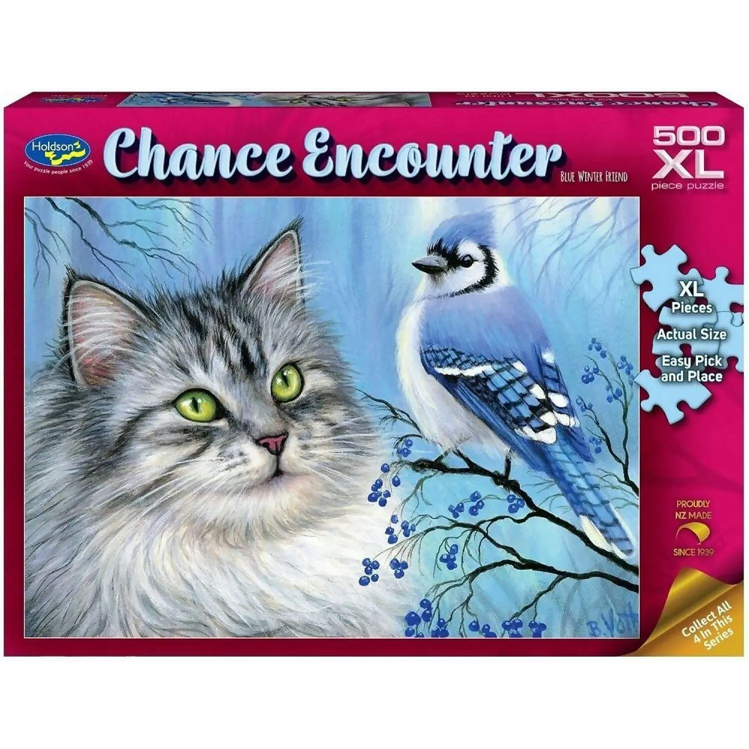 Holdson - Chance Encounter Blue Winter Friend Jigsaw Puzzle 1000 Pieces