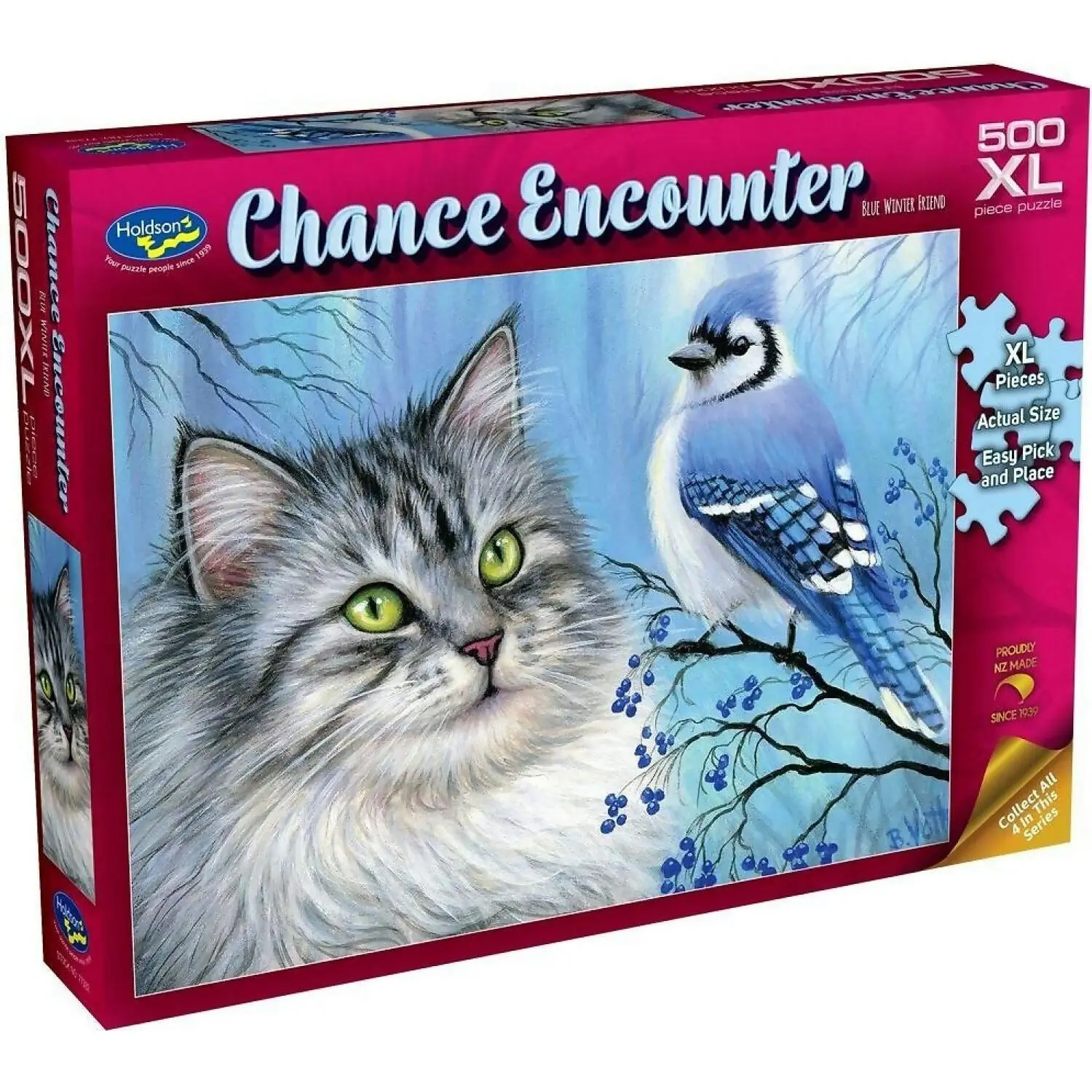 Holdson - Chance Encounter Blue Winter Friend Jigsaw Puzzle 1000 Pieces