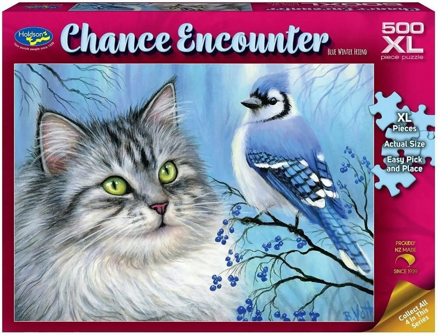 Holdson - Chance Encounter Blue Winter Friend Jigsaw Puzzle 1000 Pieces