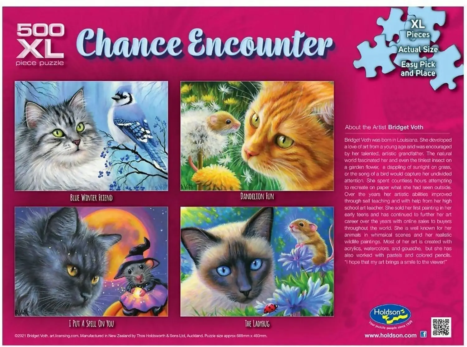 Holdson - Chance Encounter Blue Winter Friend Jigsaw Puzzle 1000 Pieces