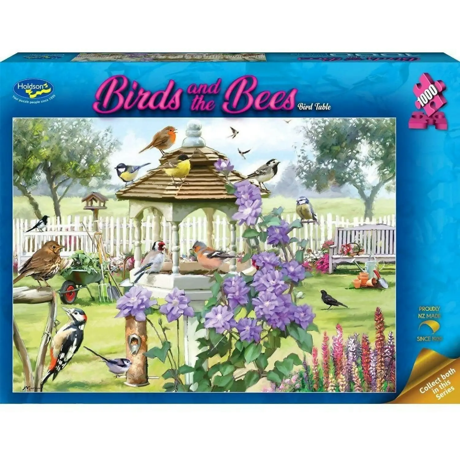 Holdson - Birds & The Bees - Bird Table - Jigsaw Puzzle 1000 Pieces