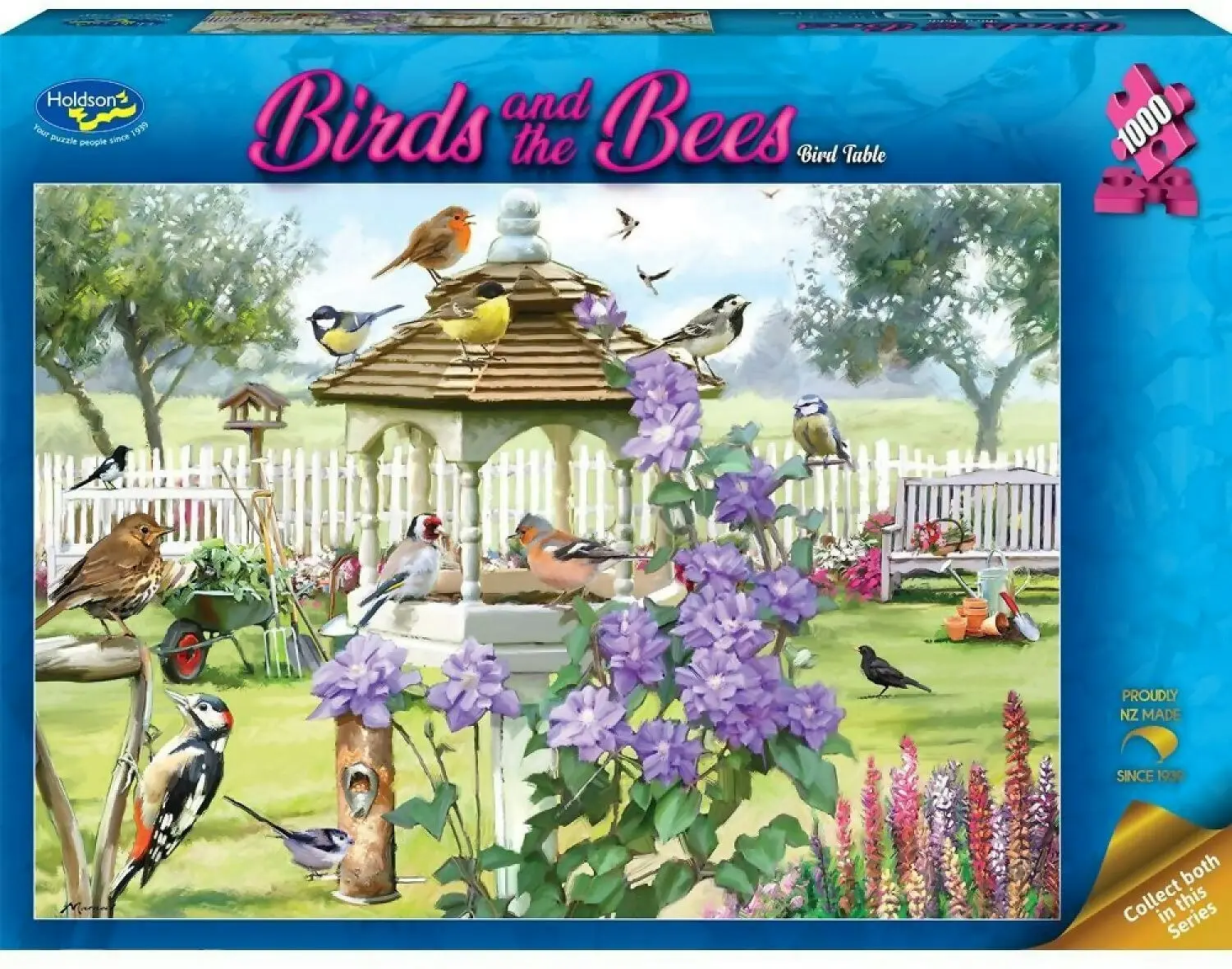 Holdson - Birds & The Bees - Bird Table - Jigsaw Puzzle 1000 Pieces