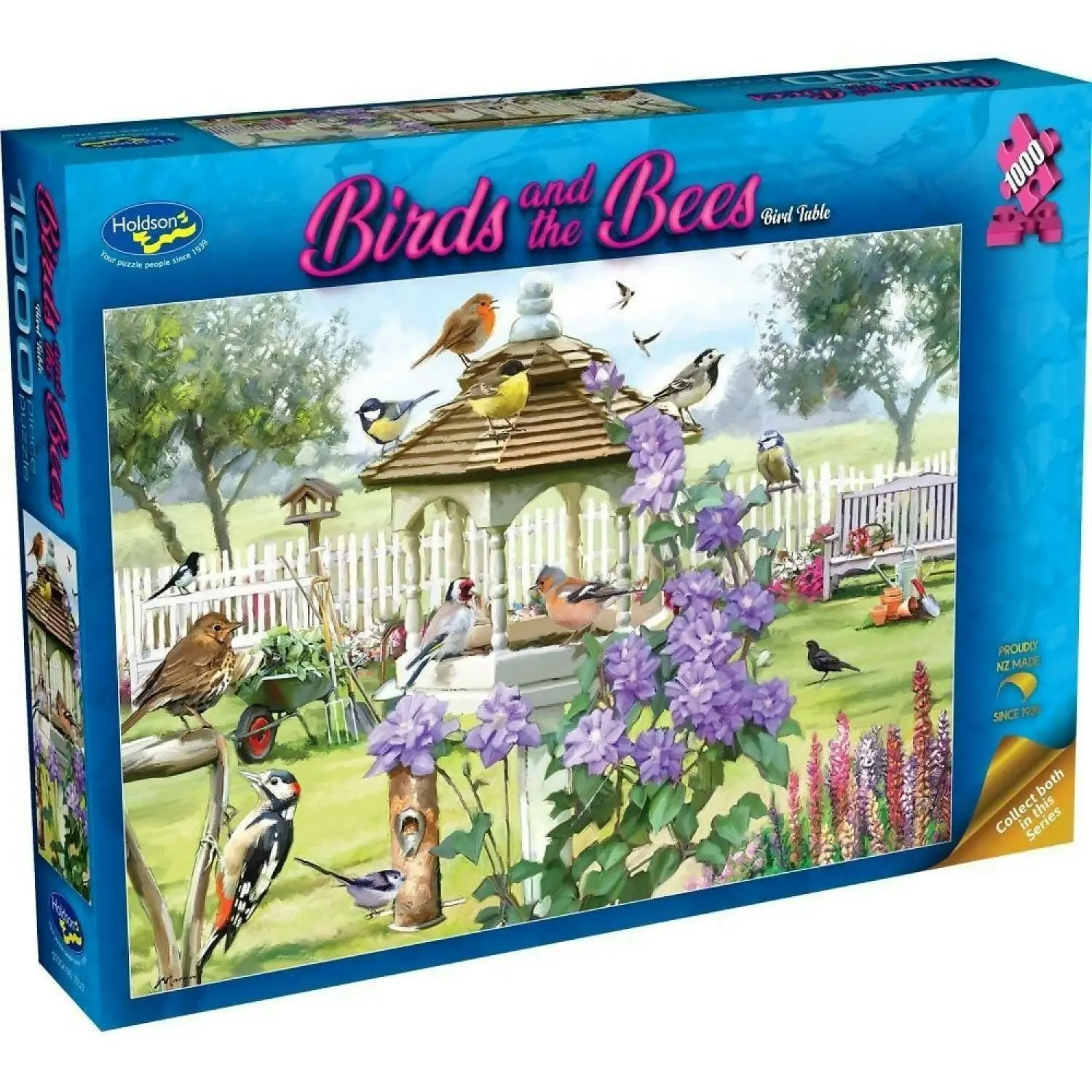 Holdson - Birds & The Bees - Bird Table - Jigsaw Puzzle 1000 Pieces