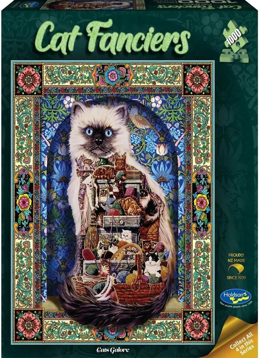 Holdson - Cat Fanciers - Cats Galore - Jigsaw Puzzle 1000 Pieces