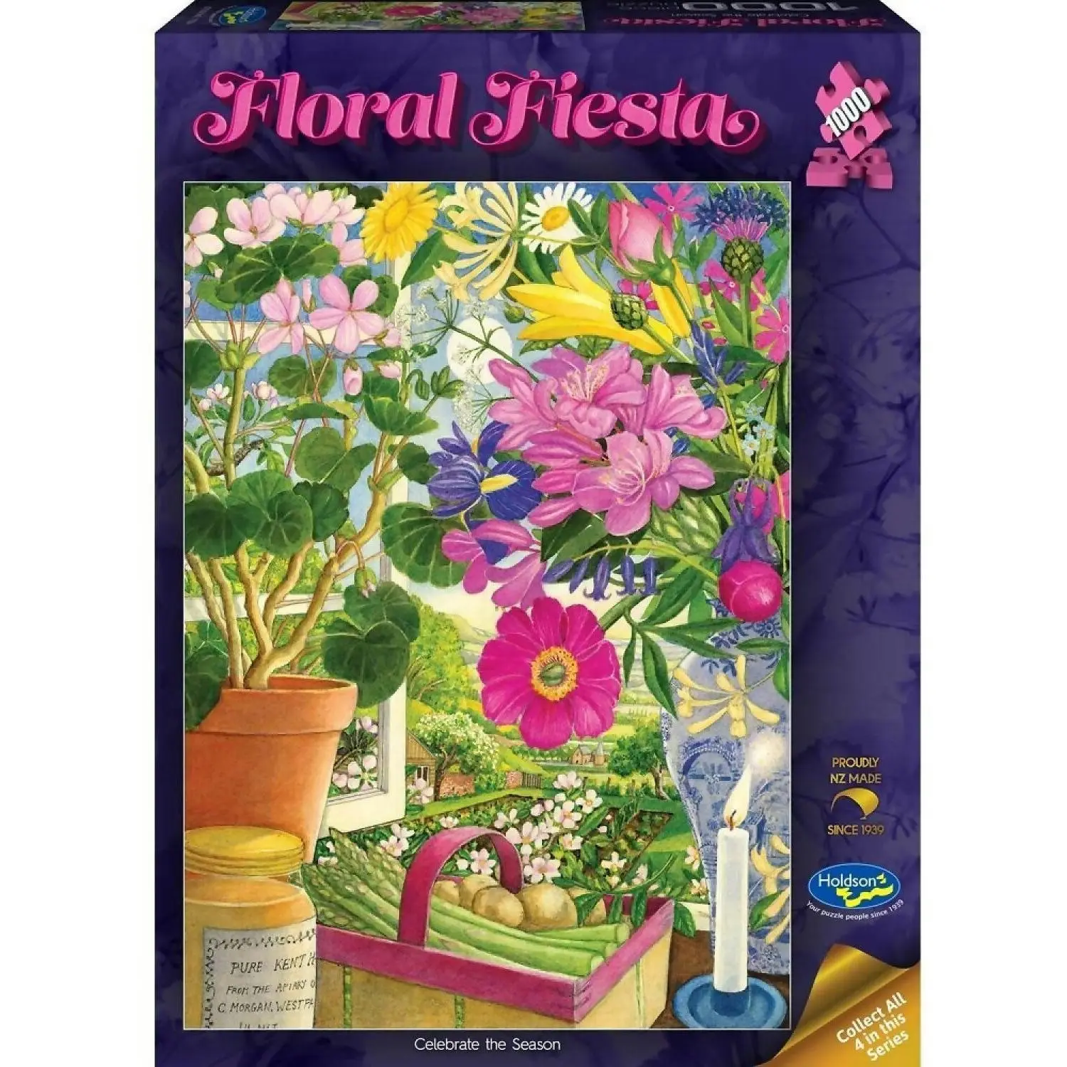 Holdson - Floral Fiesta - Celebrate The Season - Jigsaw Puzzle 1000 Pieces