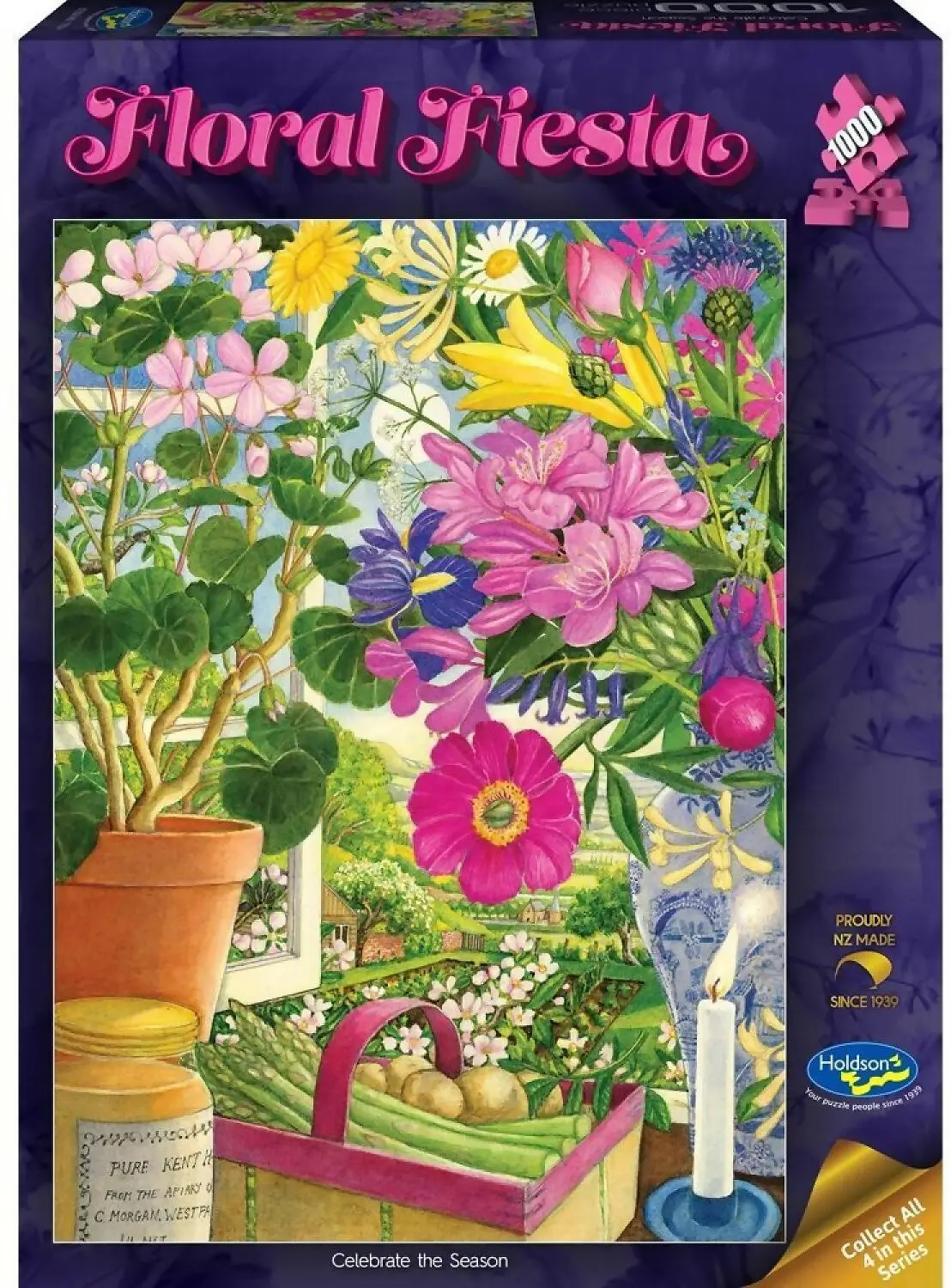 Holdson - Floral Fiesta - Celebrate The Season - Jigsaw Puzzle 1000 Pieces