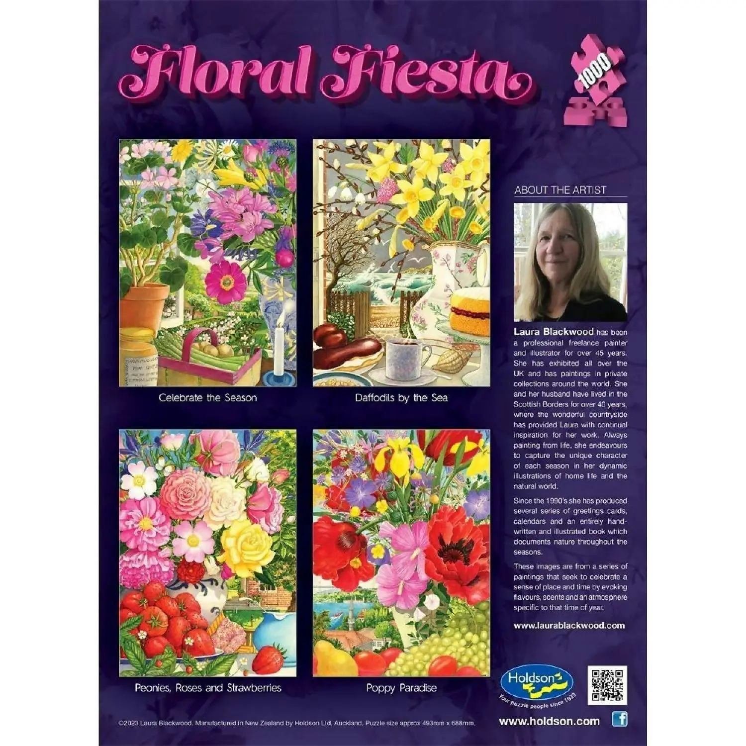 Holdson - Floral Fiesta - Celebrate The Season - Jigsaw Puzzle 1000 Pieces