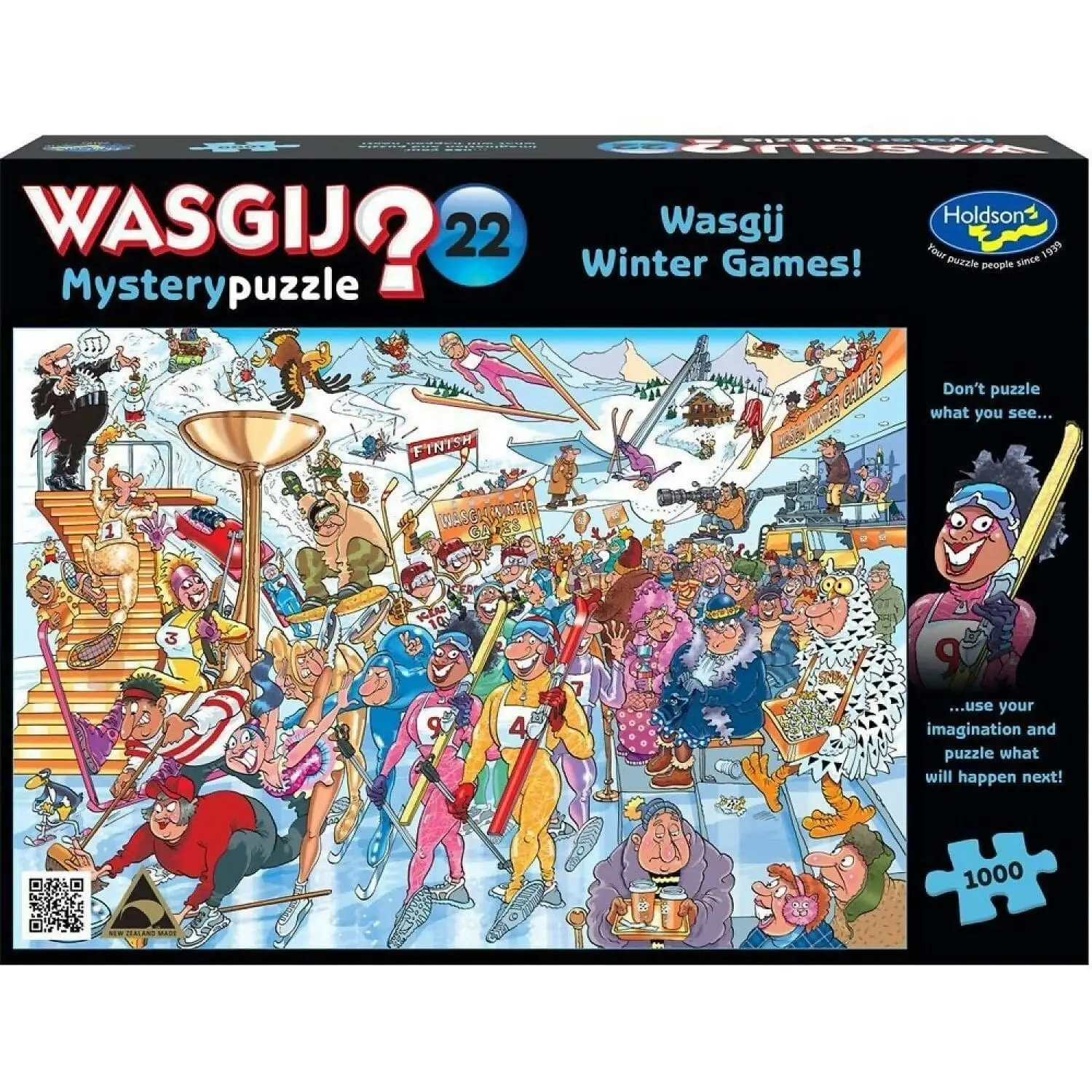 Wasgij - Mystery 22 - Winter Games Holdson Jigsaw Puzzle 1000 Pieces