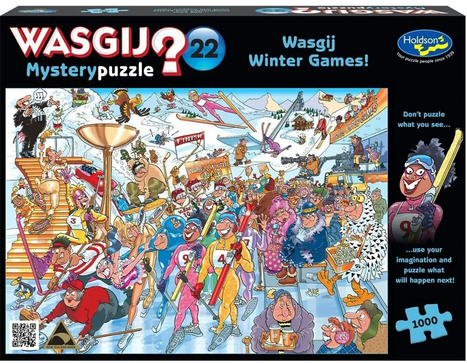 Wasgij - Mystery 22 - Winter Games Holdson Jigsaw Puzzle 1000 Pieces