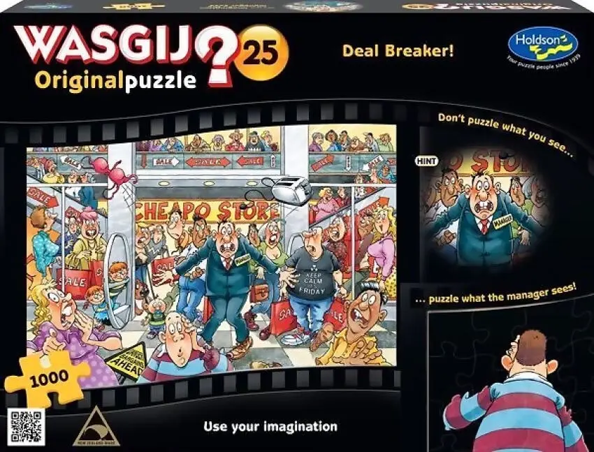 Wasgij - Original 25 - Deal Breaker Holdson Jigsaw Puzzle 1000 Pieces