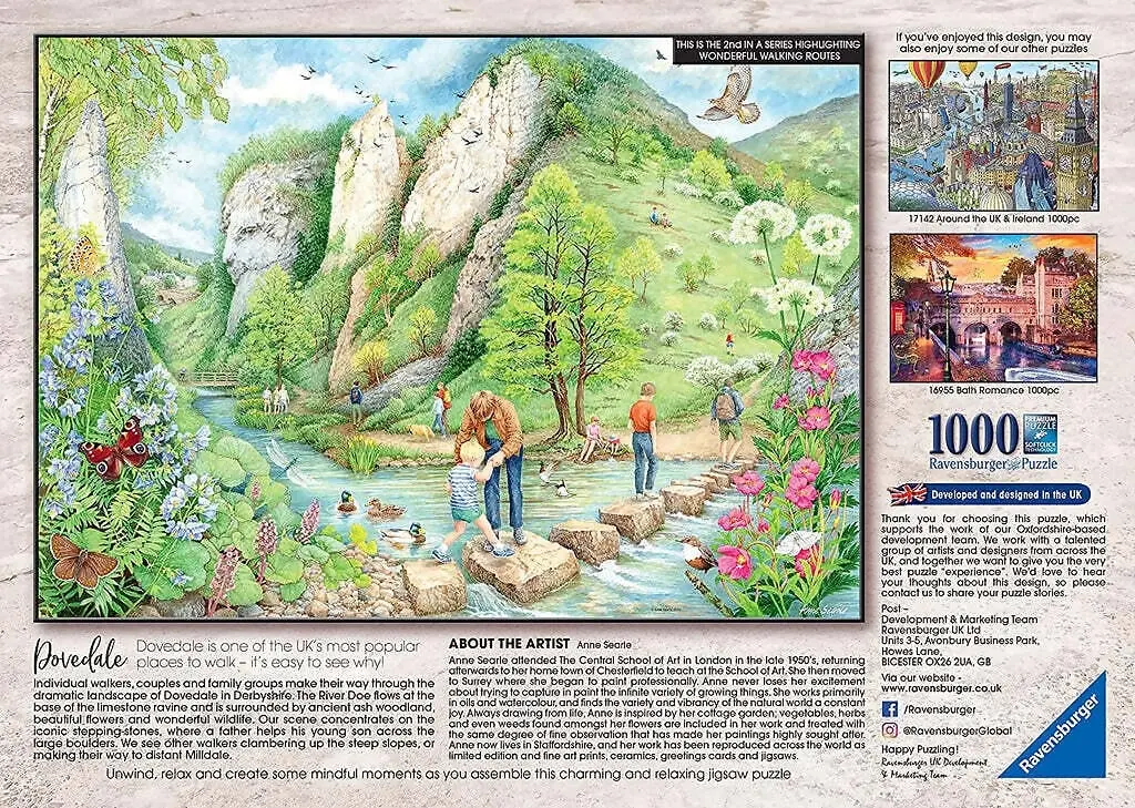 Ravensburger - Dovedale Walk World No 2 Jigsaw Puzzle 1000 Pieces