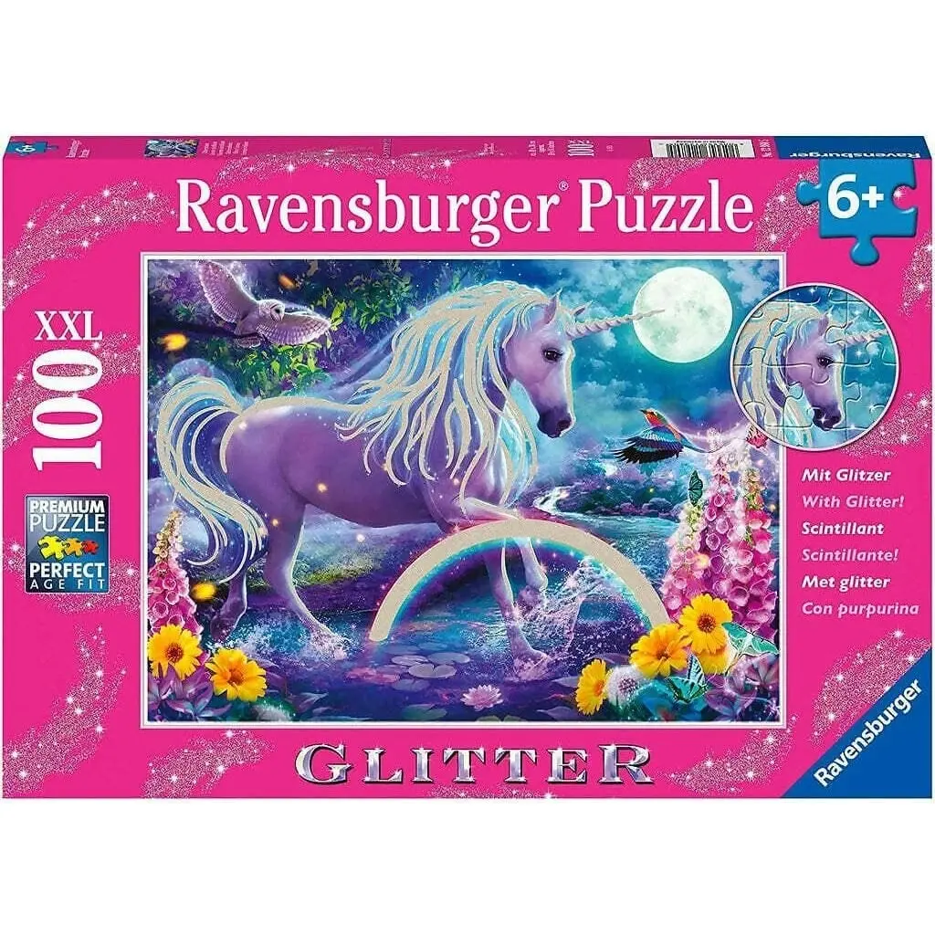 Ravensburger - Glitter Unicorn Jigsaw Puzzle 100 Pieces