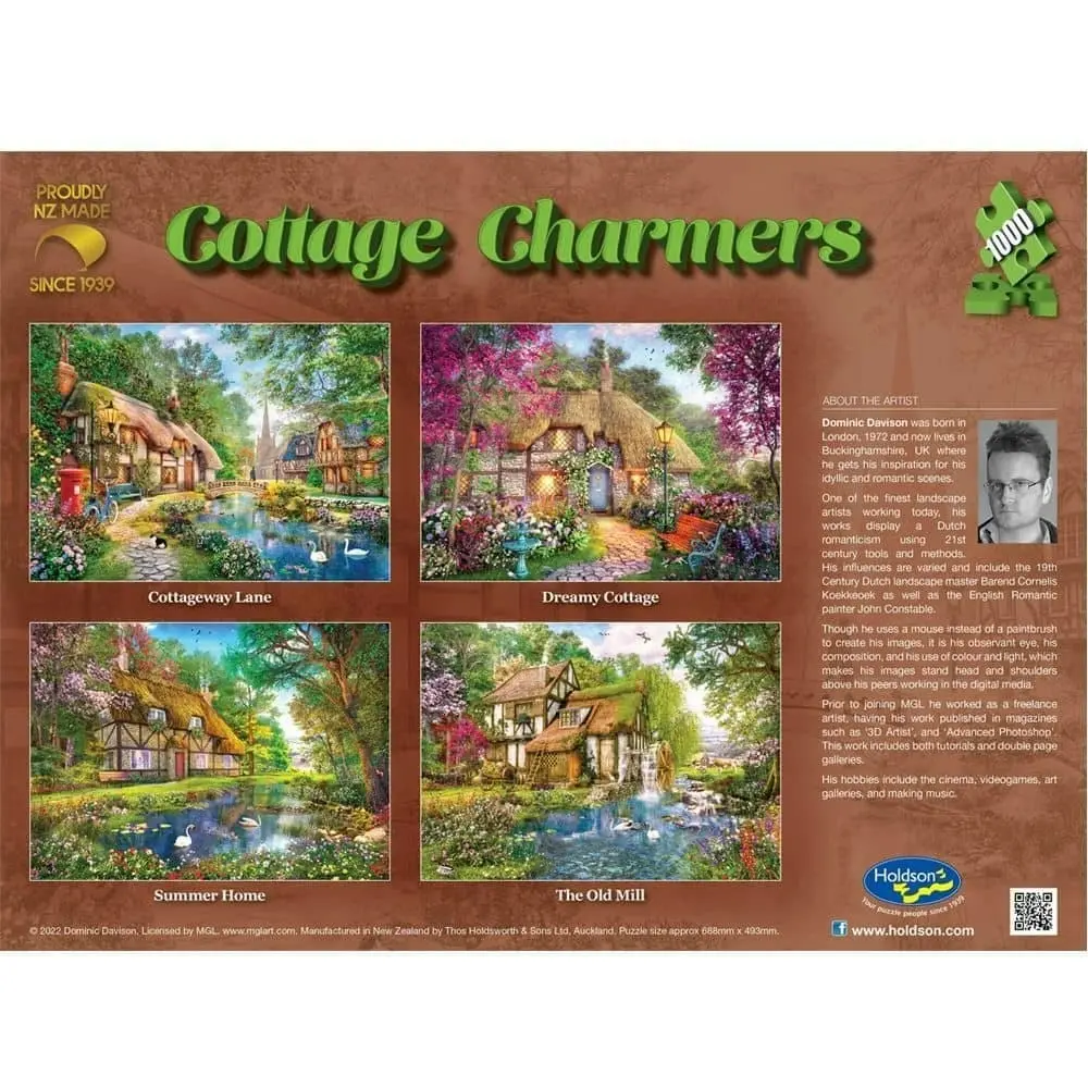 Holdson - Dreamy Cottage - Cottage Charmers Jigsaw Puzzle 1000 Pieces