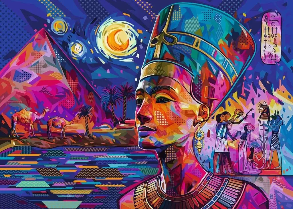 Ravensburger - Nefertiti On The Nile Jigsaw Puzzle 1000 Pieces