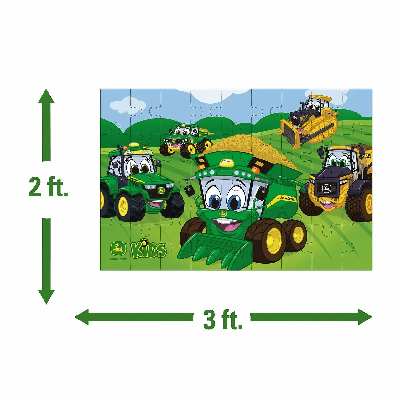 John Deere - Kids Floor Puzzle - Extra Large 92cm x 61cm