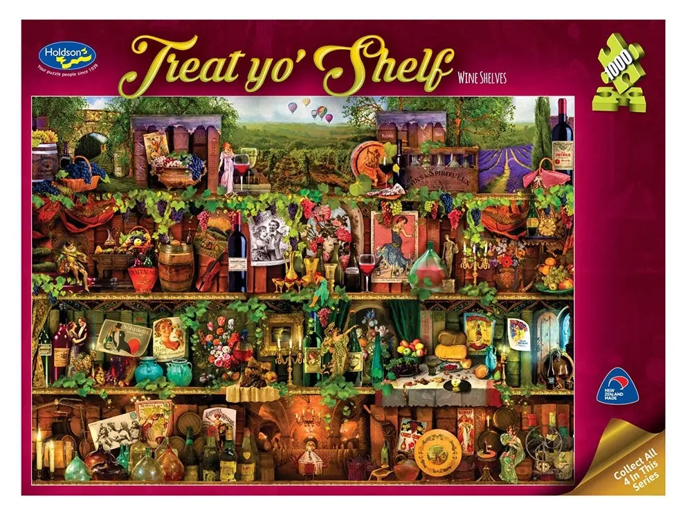 Holdson - Treat Yo Shelf Wine Shelves 1000 Pieces Jigsaw Puzzle