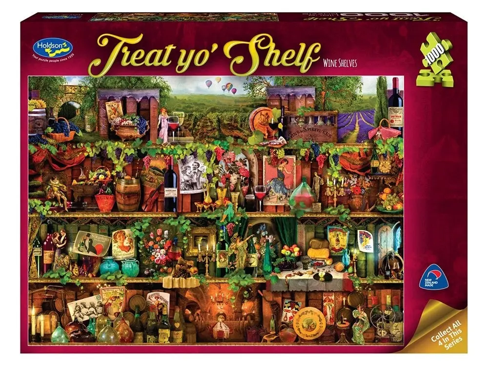 Holdson - Treat Yo Shelf Wine Shelves 1000 Pieces Jigsaw Puzzle