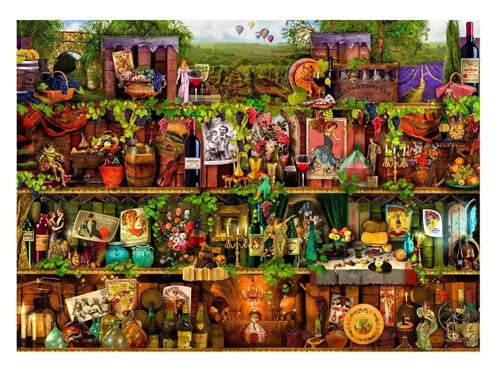 Holdson - Treat Yo Shelf Wine Shelves 1000 Pieces Jigsaw Puzzle