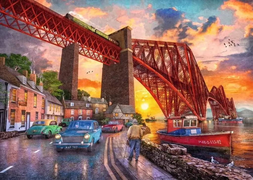 Ravensburger - Forth Bridge At Sunset Jigsaw Puzzle 1000 Pieces