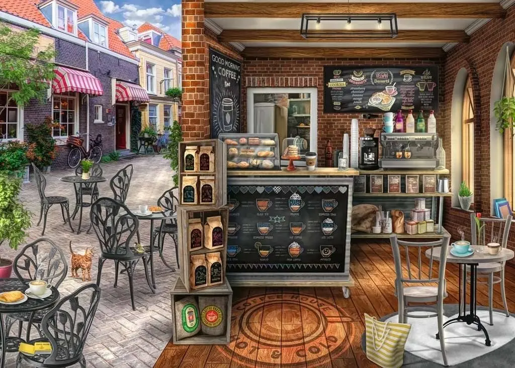 Ravensburger - Quaint Cafe Jigsaw Puzzle 1000 Pieces