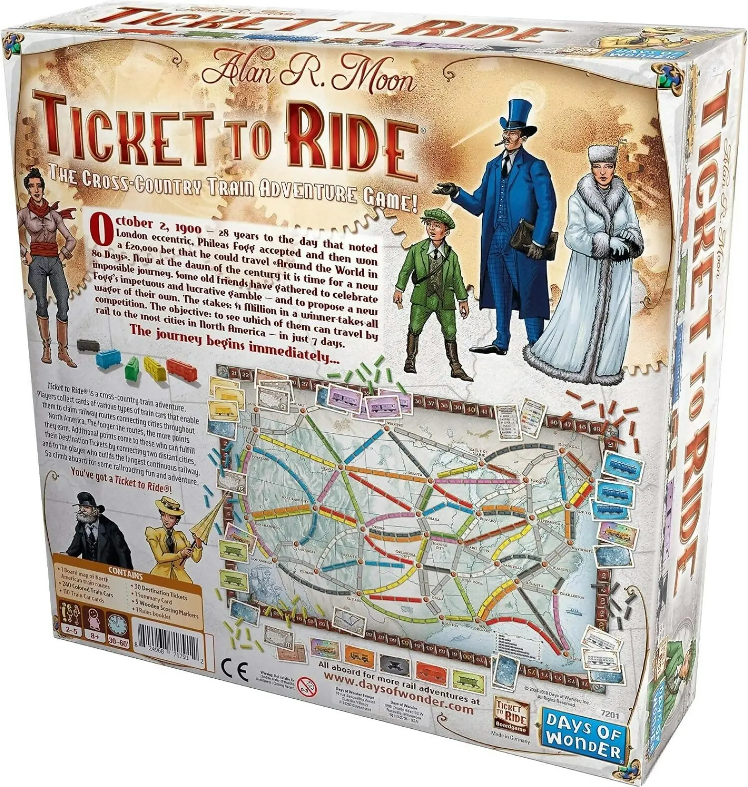 Asmodee - Days Of Wonder Ticket To Ride Board Game