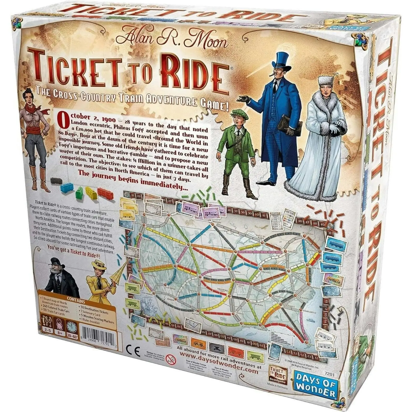 Asmodee - Days Of Wonder Ticket To Ride Board Game